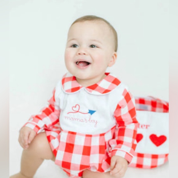 Brothers matching smocked bubble & jogging set - Picture 4 of 6